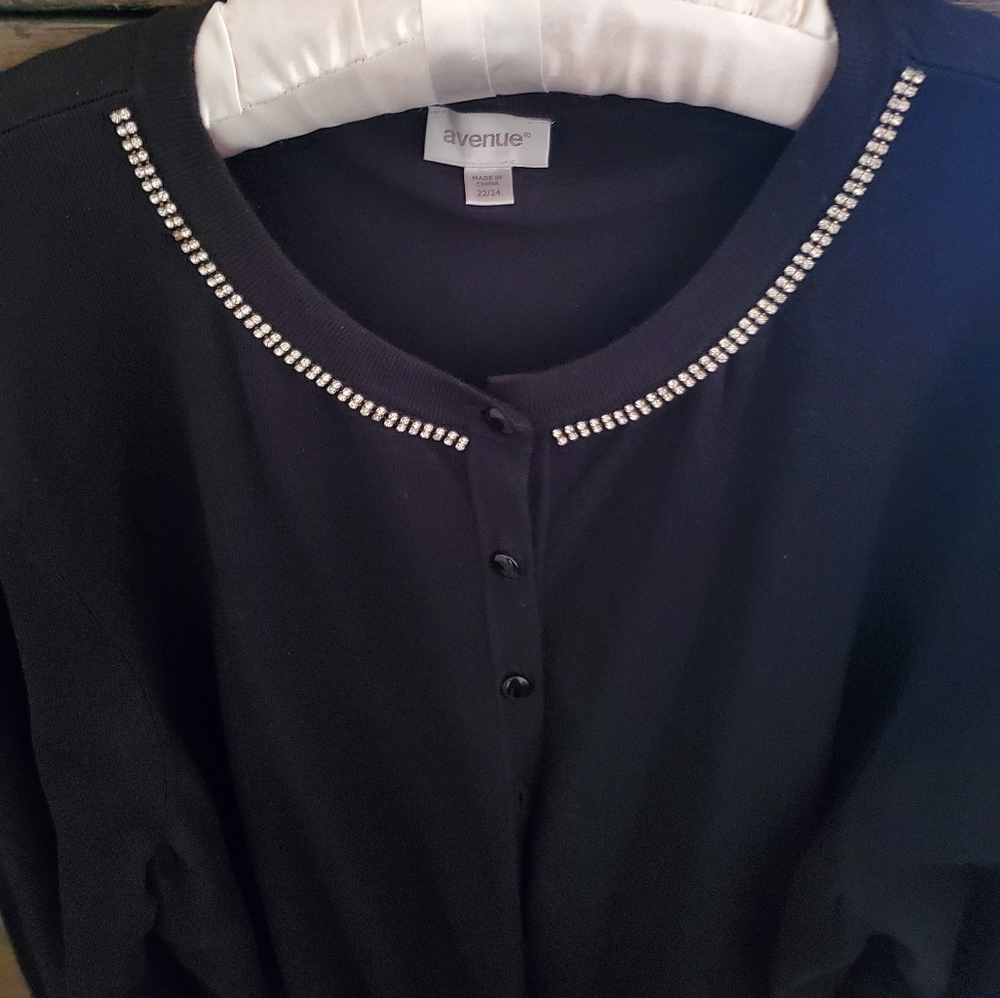 Avenue Rhinestone Sweater